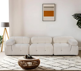 Atelier Del Sofa Bubble 3 Seater Bouclette Blanco
